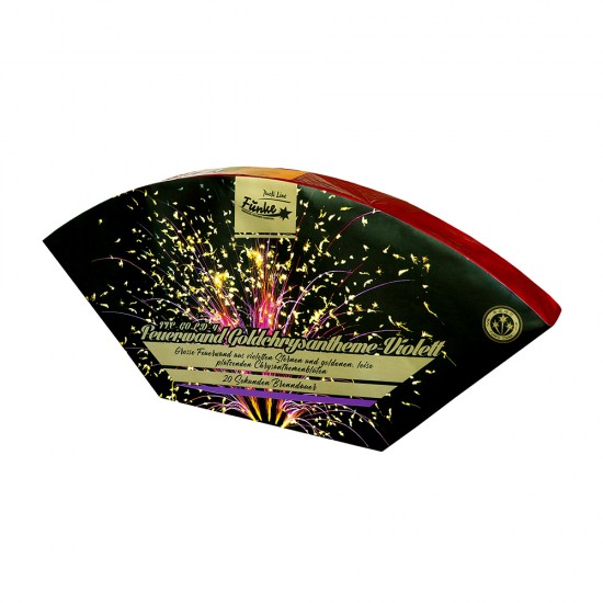 Feuerwand Goldchrysantheme-Violett